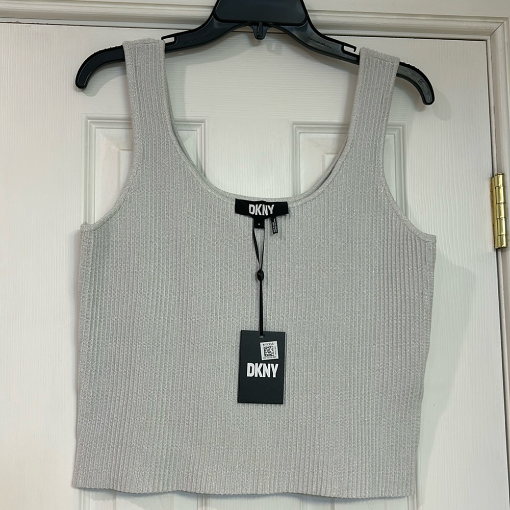 DKNY silver tank